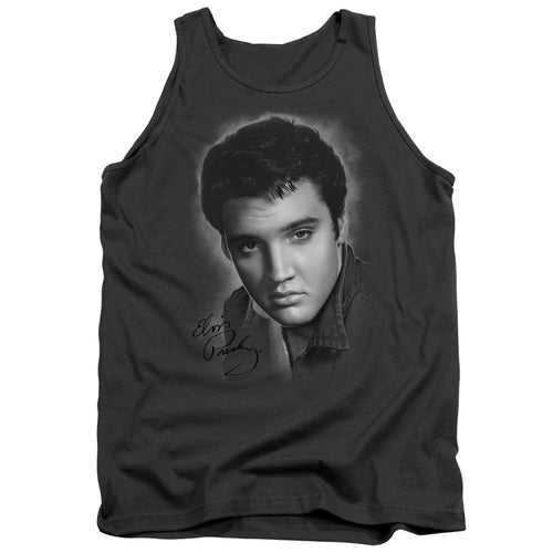 Elvis Presley Grey Portrait Tank Top