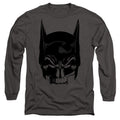 The Batman Skull on Gray Long Sleeve T-Shirt