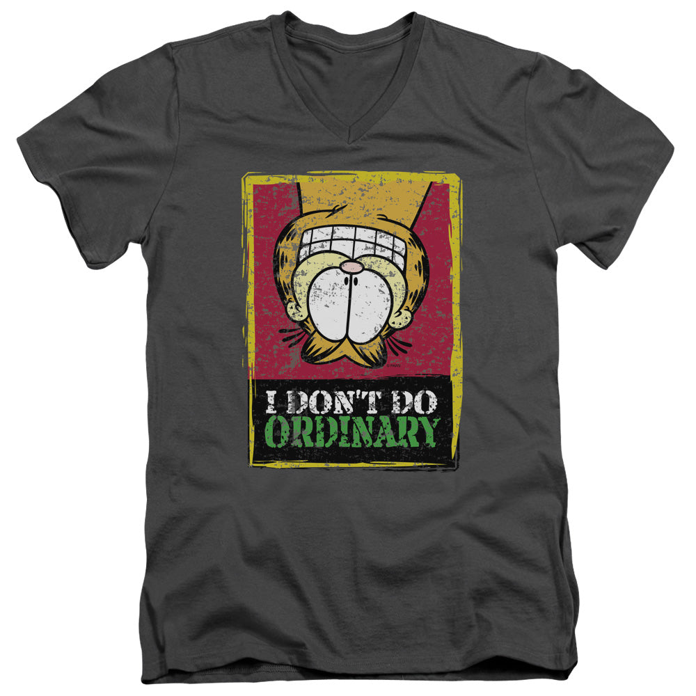 Garfield I Dont Do Ordinary V-Neck T-Shirt
