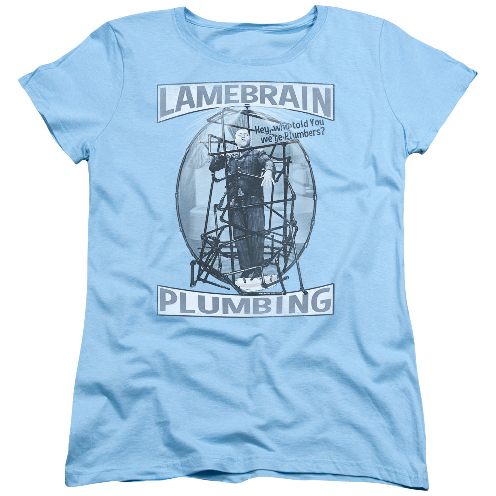 The Three Stooges Lamebrain Plumbing Womens T-Shirt