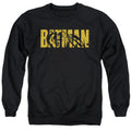 The Batman Text on Black Crewneck Sweatshirt