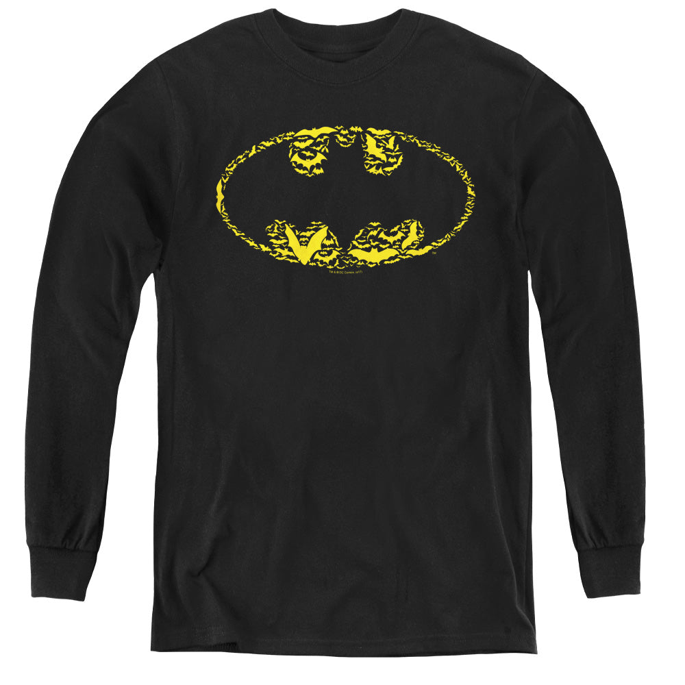 Batman Bats On Bats Youth Long Sleeve T-Shirt