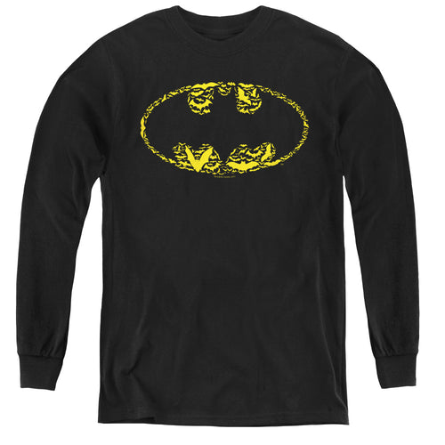 Batman Bats On Bats Youth Long Sleeve T-Shirt