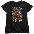 Justice League Electric Run Womens T-Shirt