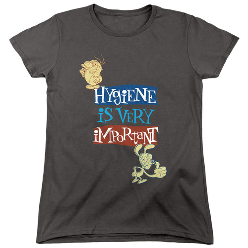 Ren and Stimpy Hygiene Is Very Important Womens T-Shirt