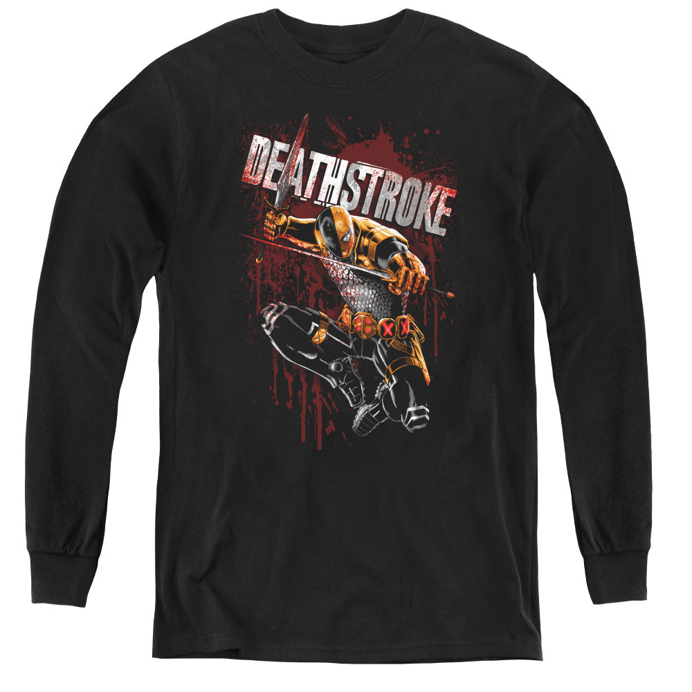Justice League Blood Splattered Youth Long Sleeve T-Shirt
