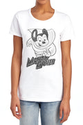 Mighty Mouse Mighty Sketch Womens T-Shirt