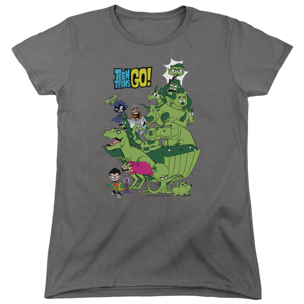 Teen Titans Go! Beast Boy Stack Womens T-Shirt