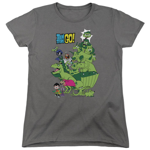 Teen Titans Go! Beast Boy Stack Womens T-Shirt