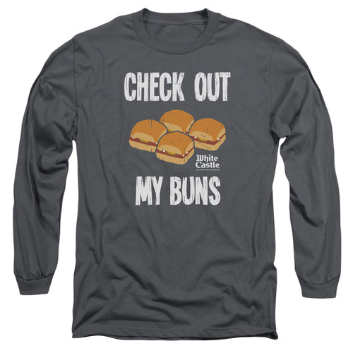 White Castle Check Out My Buns Long Sleeve T-Shirt