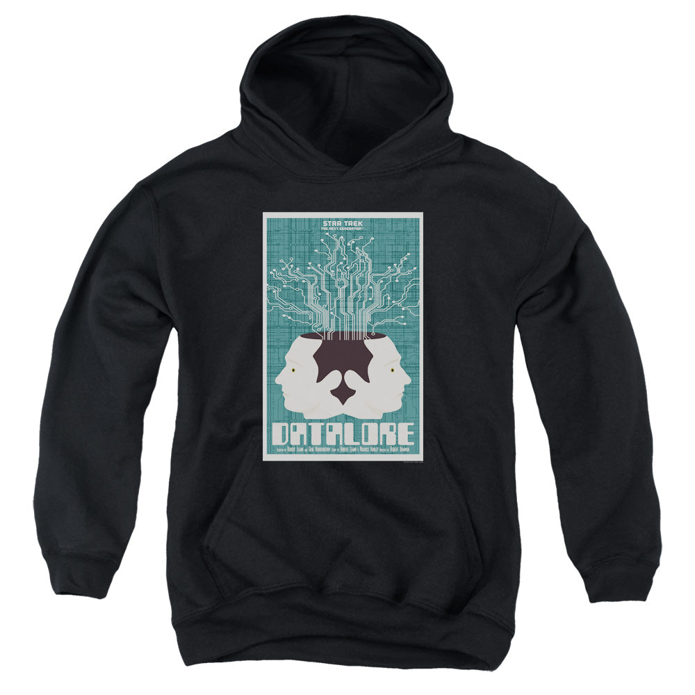 Star Trek Datalore Black Youth Hoodie