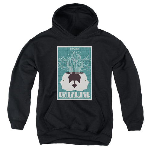 Star Trek Datalore Black Youth Hoodie