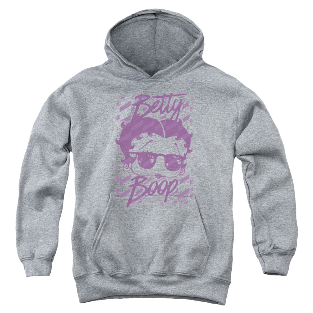 Betty Boop Summer Shades Athletic Heather Youth Hoodie