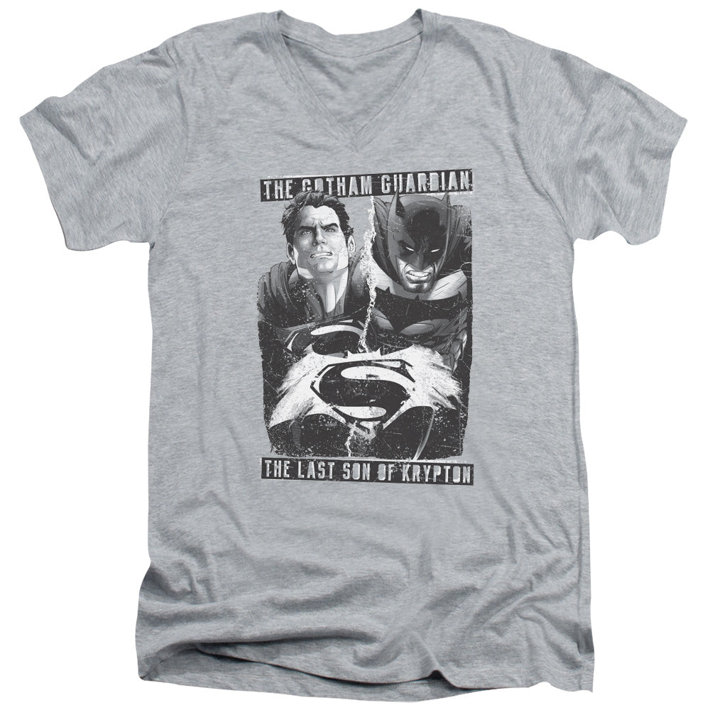 Batman v Superman Guardian V Son V-Neck T-Shirt