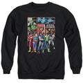 Justice League New Jla Panels Crewneck Sweatshirt
