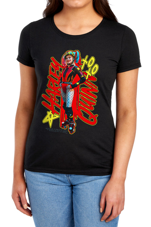 Birds of Prey Harleymania Womens T-Shirt
