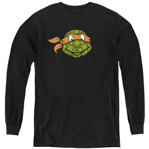 Teenage Mutant Ninja Turtles ST. Patrick's Day Clover Michelangelo Youth Long Sleeve T-Shirt
