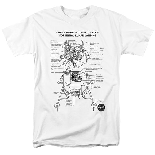 NASA Lunar Module Diagram T-Shirt