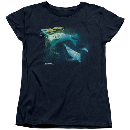 Wild Wings Kelp Patrol Sea Lions Womens T-Shirt