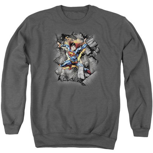 Superman Break on Through Crewneck Sweatshirt