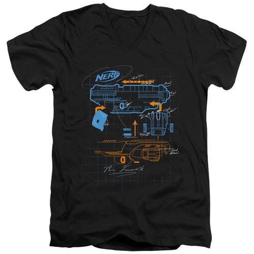 Nerf Blaster Blueprint V-Neck T-Shirt