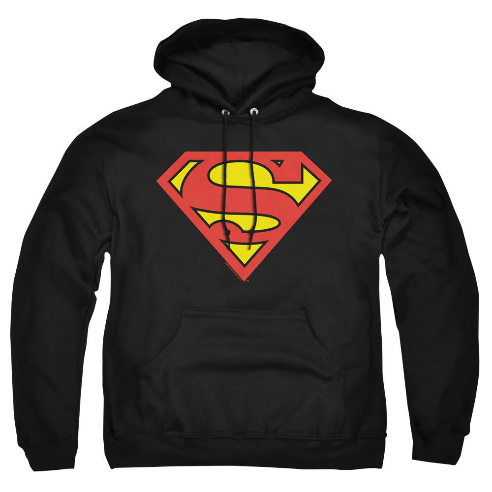 Superman Classic Logo Black Pullover Hoodie