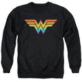 DC Comics Wonder Woman Rainbow Crewneck Sweatshirt