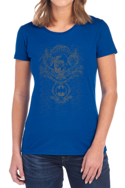 Batman Dark Knight Heraldry Womens T-Shirt