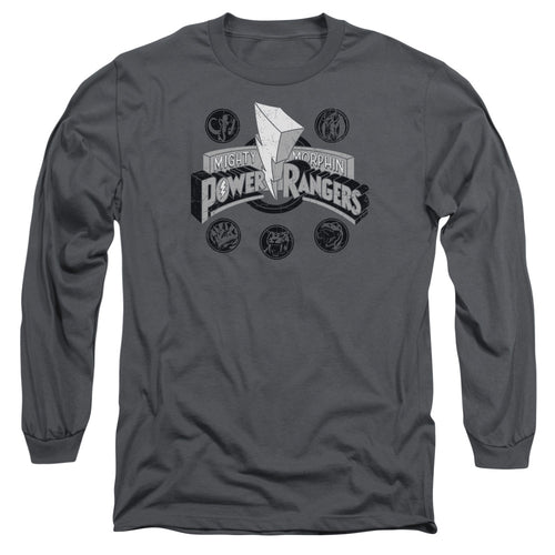 Mighty Morphin Power Rangers Power Coins Long Sleeve T-Shirt