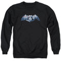 Batman v Superman Plated Bat Logo Crewneck Sweatshirt