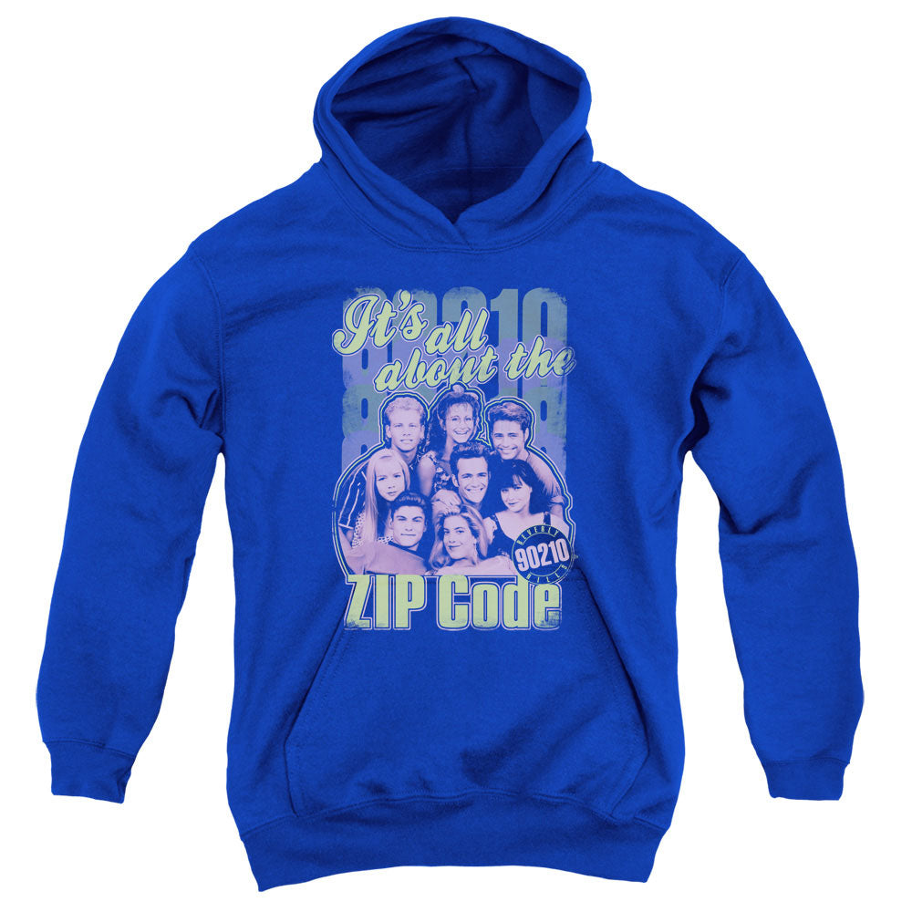 Beverly Hills 90210 It's All About the Zip Code Youth Hoodie