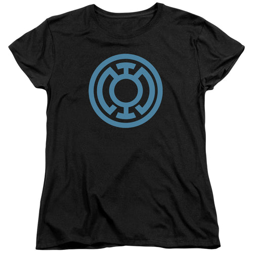 Green Lantern Lt Blue Emblem Womens T-Shirt