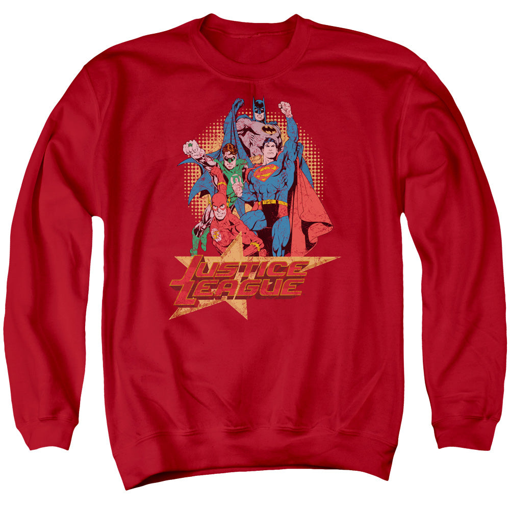 Justice League Raise Your Fist Crewneck Sweatshirt