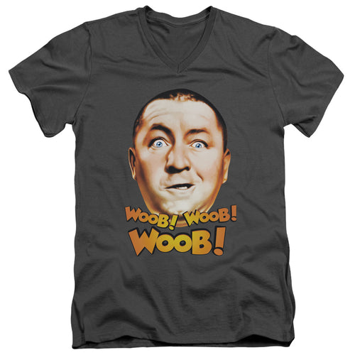 The Three Stooges Woob Woob Woob V-Neck T-Shirt