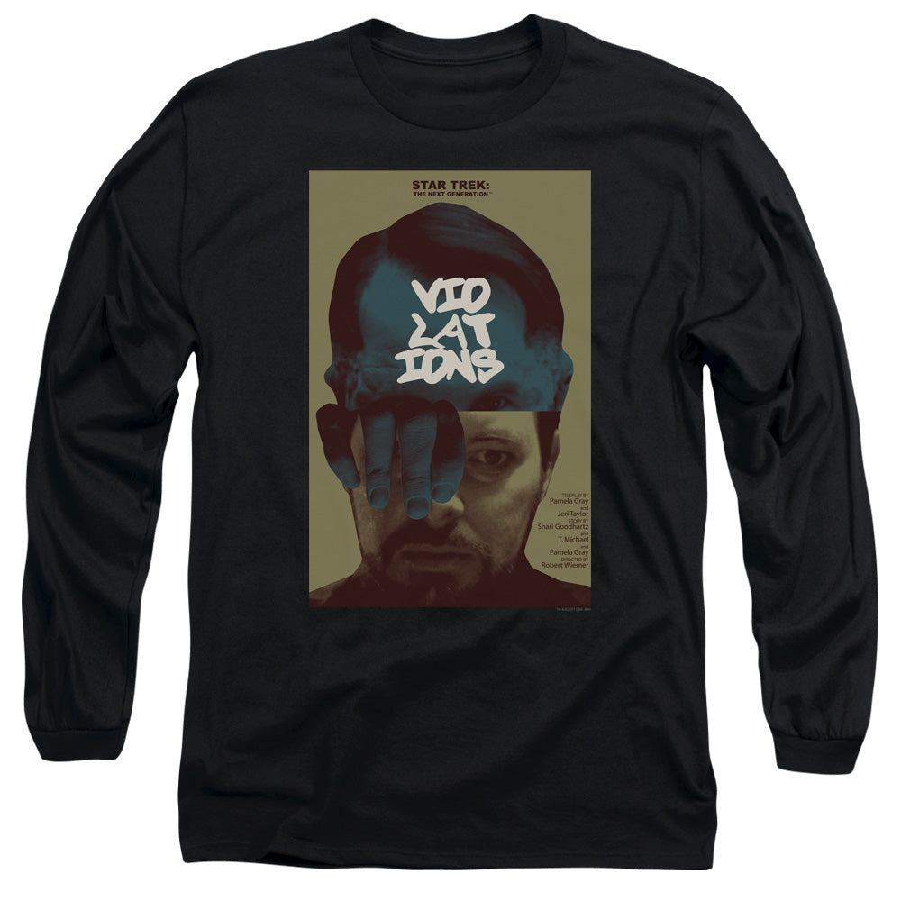 Star Trek Violations Black Long Sleeve T-Shirt