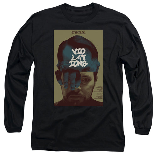 Star Trek Violations Black Long Sleeve T-Shirt