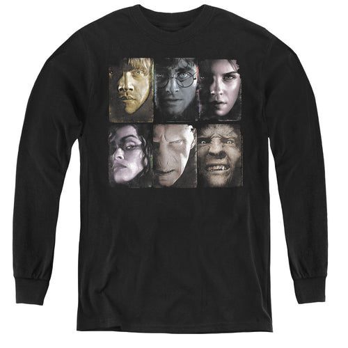 Harry Potter Horizontal Heads Youth Long Sleeve T-Shirt