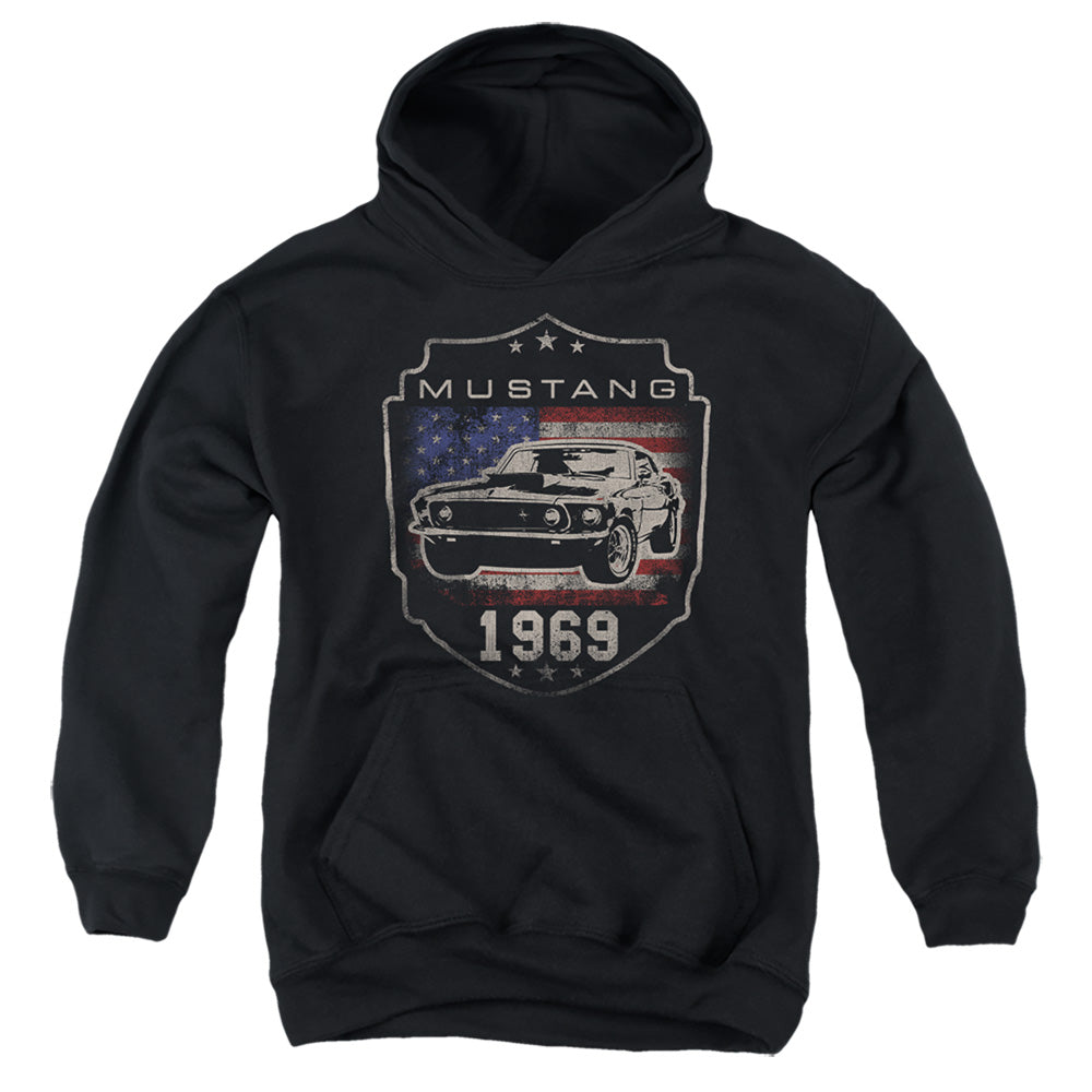 Ford Mustang 1969 Flag Youth Hoodie