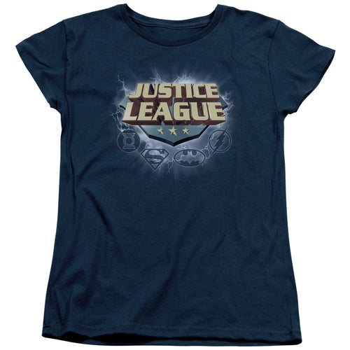 Justice League Storm Logo Womens T-Shirt