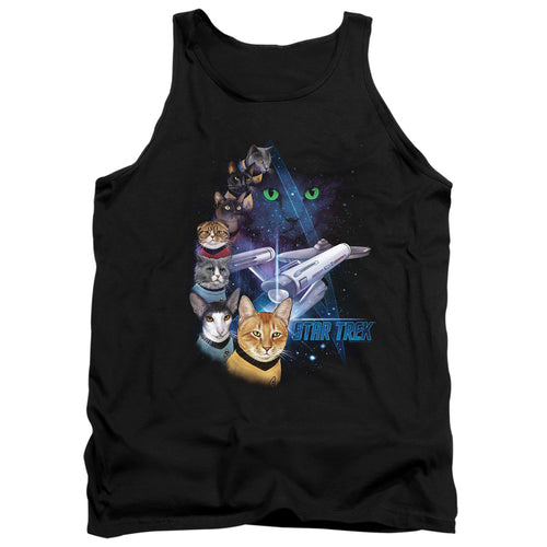 Star Trek Cats Feline Galaxy Tank Top