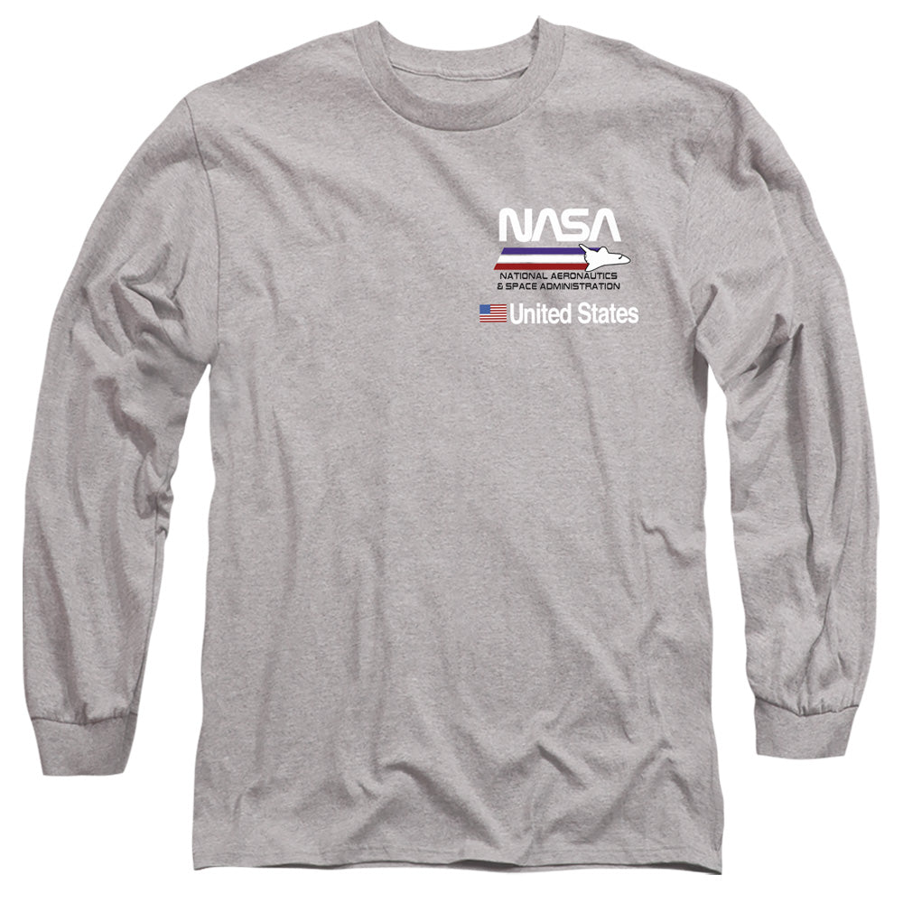 NASA Aeronautics United States Athletic Heather Long Sleeve T-Shirt