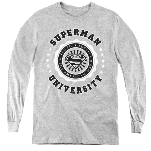 Superman University Youth Long Sleeve T-Shirt