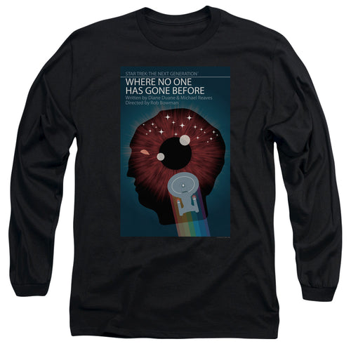 Star Trek Where No One Has Gone Before Black Long Sleeve T-Shirt