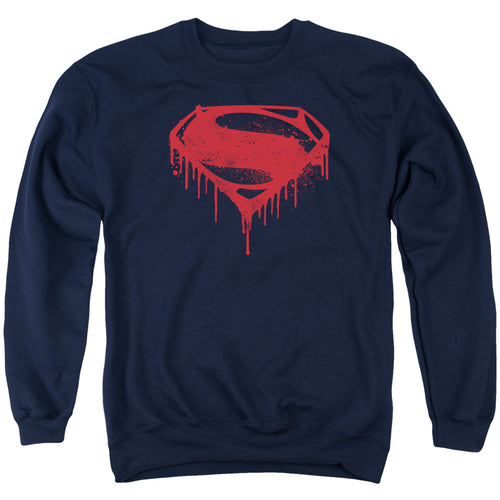 Batman v Superman Splattered Crewneck Sweatshirt