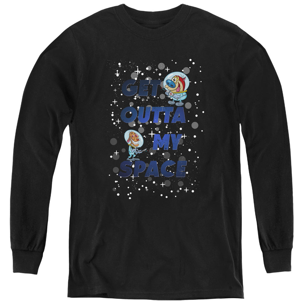 Ren and Stimpy Get Outta My Space Youth Long Sleeve T-Shirt