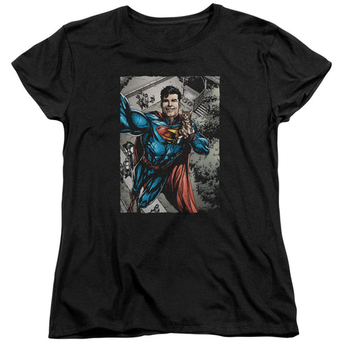 Superman Super Selfie Womens T-Shirt