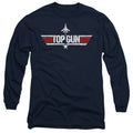 Top Gun Logo Navy Long Sleeve T-Shirt