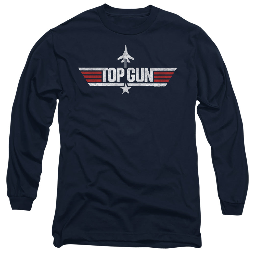 Top Gun Logo Navy Long Sleeve T-Shirt