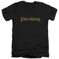 Lord of the Rings Lotr Logo V-Neck T-Shirt