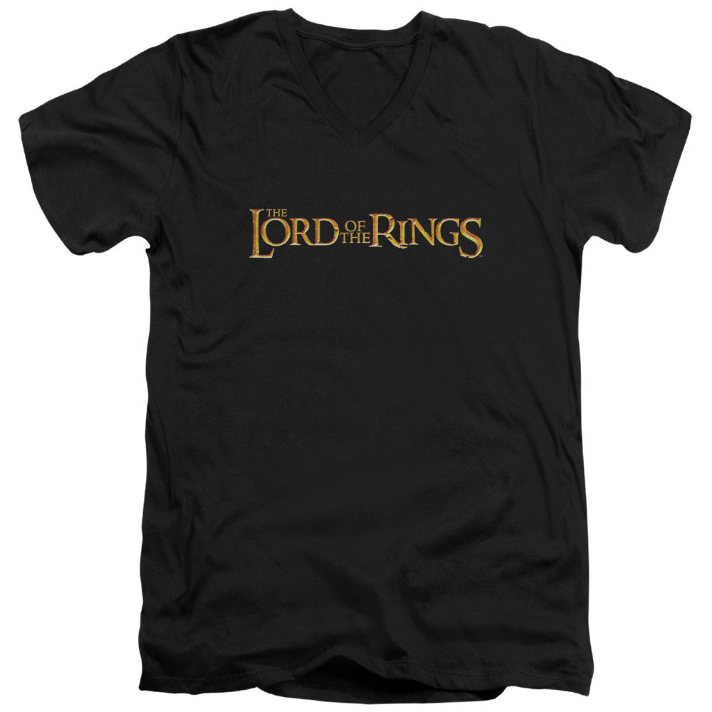 Lord of the Rings Lotr Logo V-Neck T-Shirt